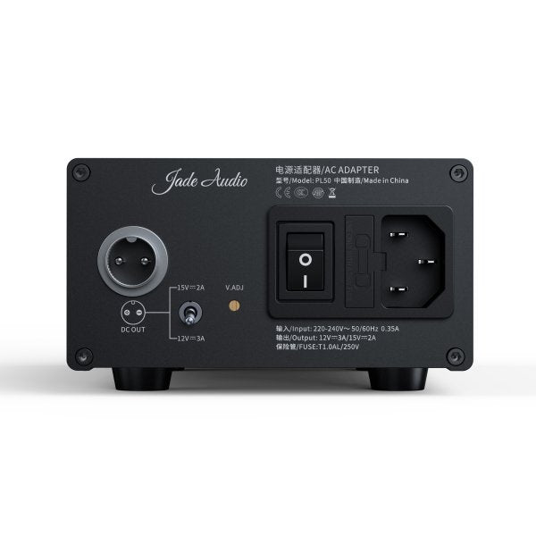 FiiO PL50 linear power supply, rear panel