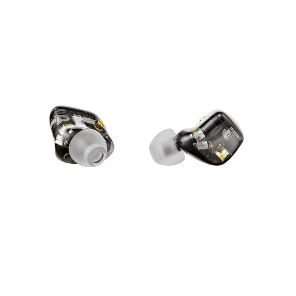 FiiO FX15 hybrid in-ear monitors, shells from the side