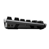 FiiO KB3 mechanical keyboard with DAC/amp, silver, angled