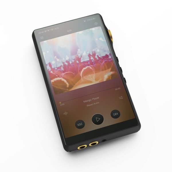 iBasso DX240 music player, front with screen