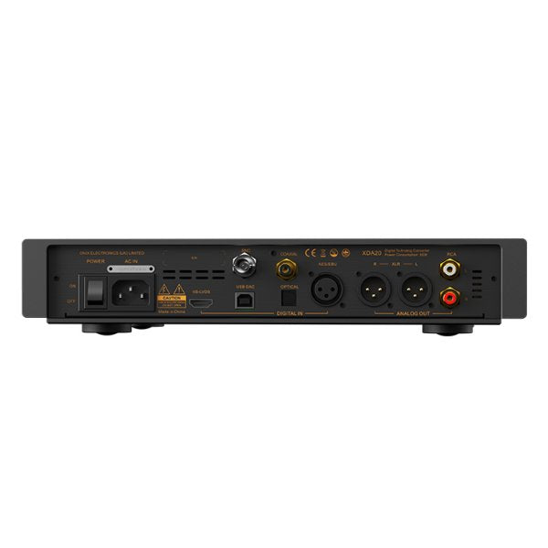 Shanling Onix Zenith XDA20 desktop DAC, rear panel