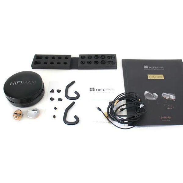 HiFiMAN Svanar in-ear monitors, box contents