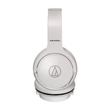 Audio-Technica ATH-S220BT wireless headphones, white, side view