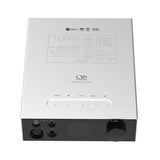 Shanling EH3 desktop DAC and headphone amp, silver, from above
