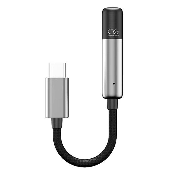 Shanling UA Mini USB dongle DAC, titanium, with USB-C cable