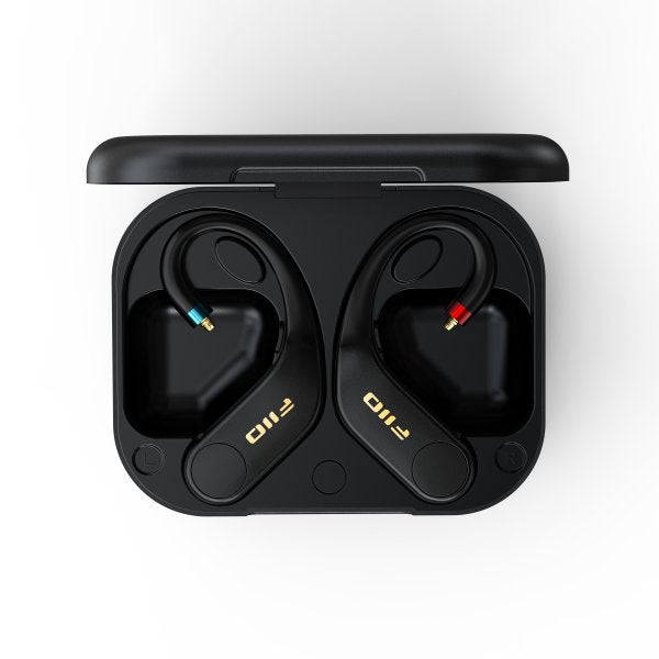 FiiO UTWS5 true wireless adapter (2025), modules in open case, front