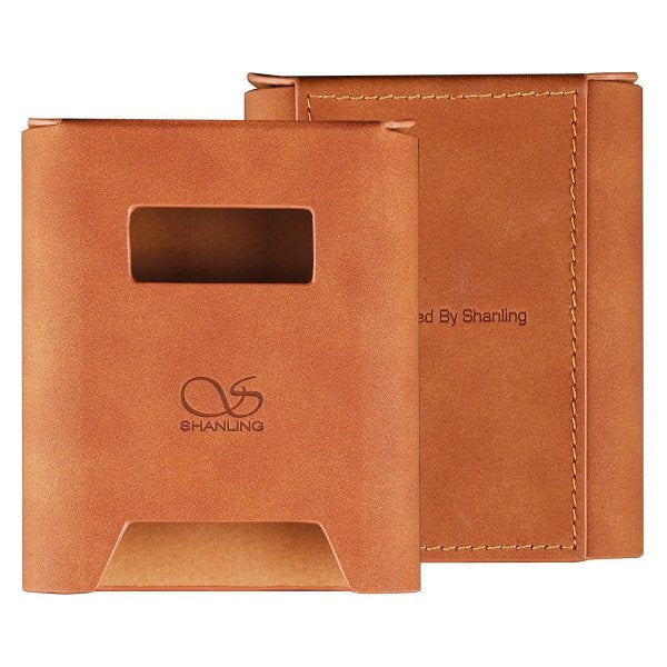 Shanling H5 leather case, front and back