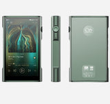 Shanling M6 Ultra music player, green, front, side and back