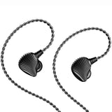 Shanling ME600 hybrid in-ear monitors, black, with cable