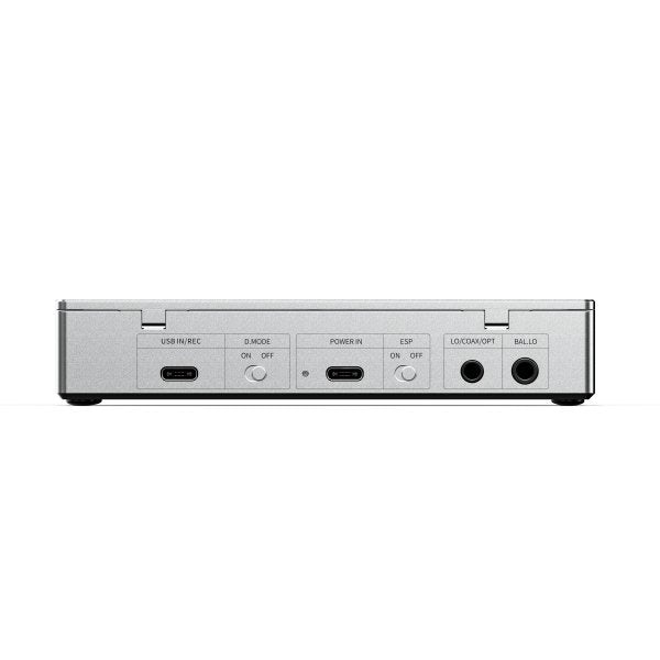 FiiO DM15 R2R CD player, silver, rear panel