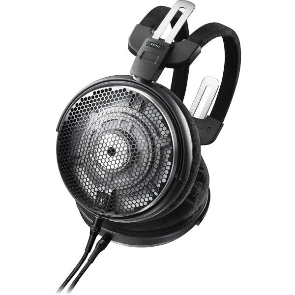 Audio-Technica ATH-ADX5000 open-back headphones, angled, showing the open grille
