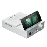 Shanling EM7 desktop music player, silver, angled