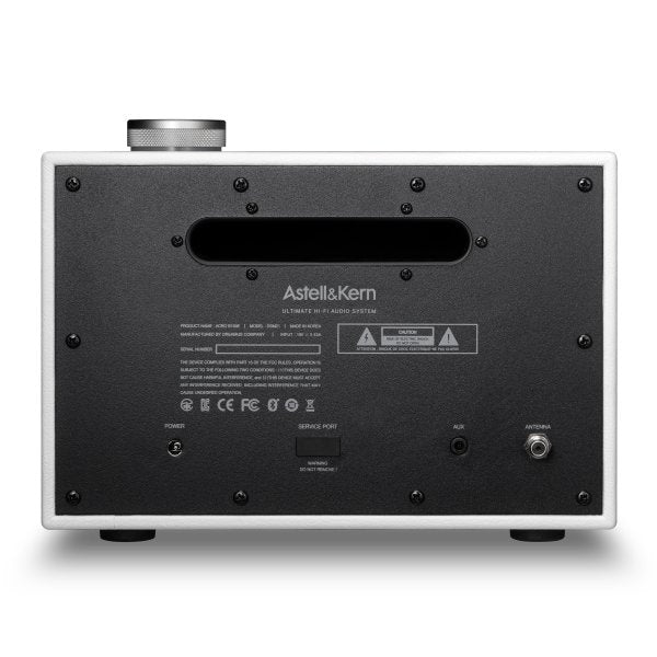 Astell&Kern ACRO BE100 Bluetooth speaker, white, rear panel