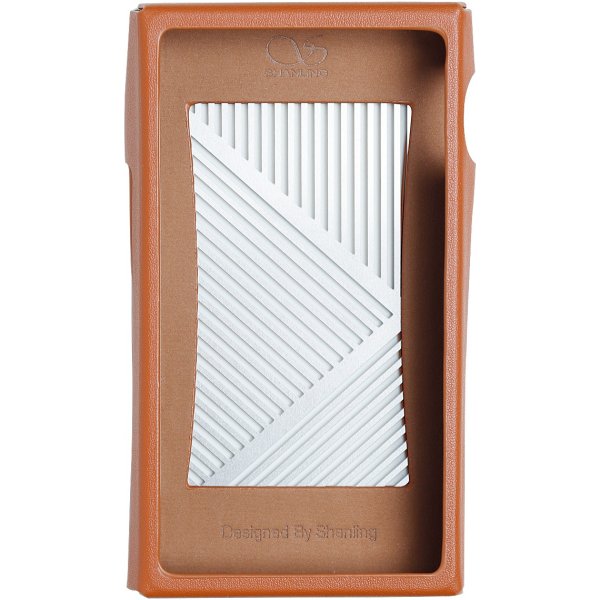 Shanling M7T leather case, brown, front