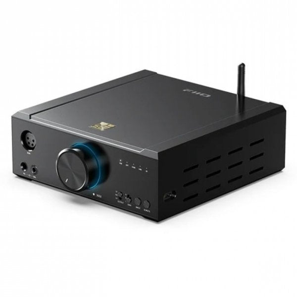 FiiO K9 AKM desktop DAC and headphone amp, angled
