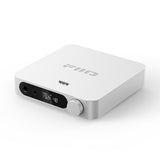 FiiO K11 R2R desktop DAC and headphone amp, silver, angled