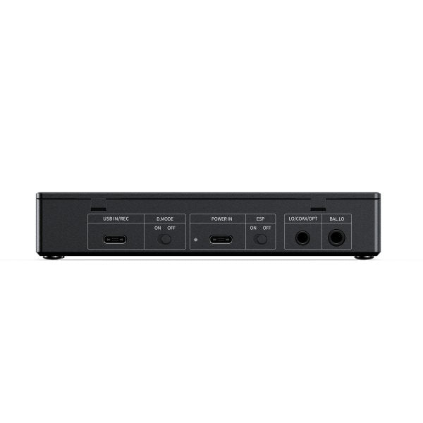 FiiO DM15 R2R CD player, black, rear panel