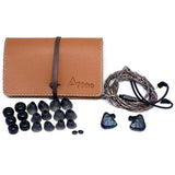 IKKO Gems OH1S in-ear monitors, leather case, ear tips and cable