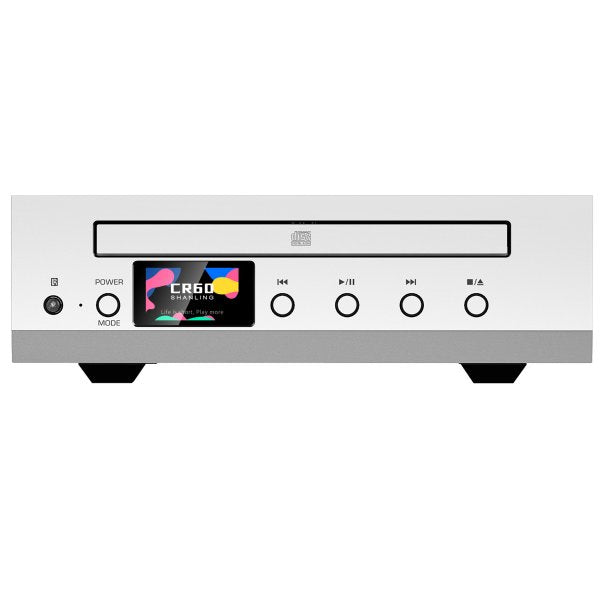Shanling CR60 CD transport and ripper, silver, front panel