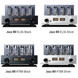 Cayin Jazz 80 Bluetooth valve amplifier, EL34 and KT88 versions in black and silver