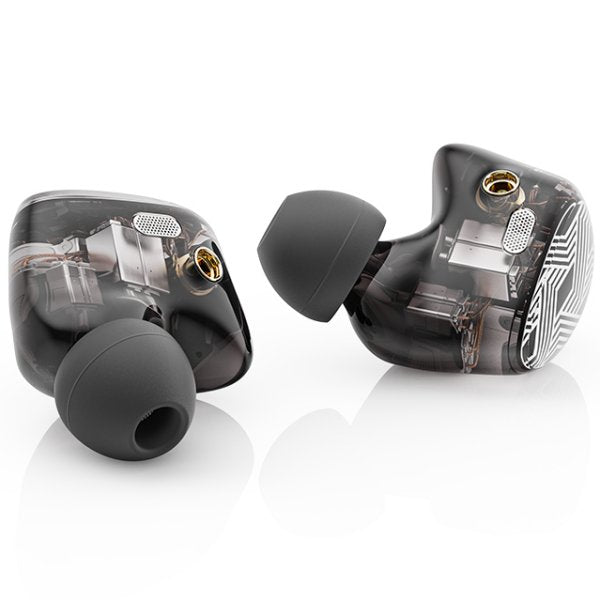 FiiO FA19 balanced-armature in-ear monitors, shells with ear tips