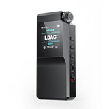 FiiO BTR17 Bluetooth DAC and headphone amp, black, angled