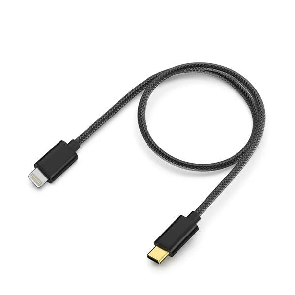 FiiO LT-LT4 braided Lightning cable, cable, angled