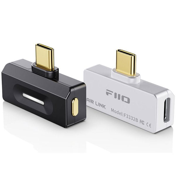 FiiO AIR LINK USB-C Bluetooth transmitter, black and silver
