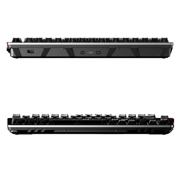 FiiO KB3 wireless mechanical keyboard, silver, front and back edges