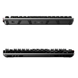 FiiO KB3 wireless mechanical keyboard, silver, front and back edges