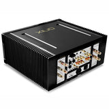 Onix OIA92 integrated amplifier, rear panel, angled