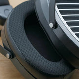 HiFiMAN Edition XS planar headphones, ear pad close-up