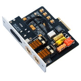 iBasso AMP17 amplifier card, titanium, circuit board, angled