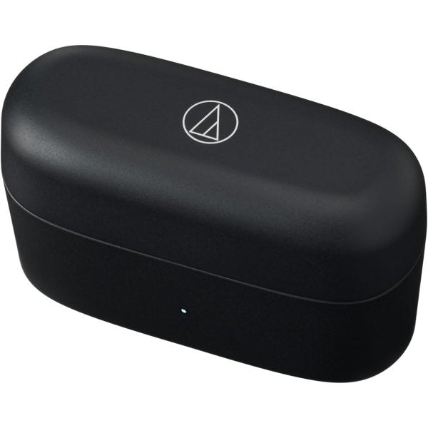 Audio-Technica ATH-CKS30TW+ wireless earbuds, black, closed charging case
