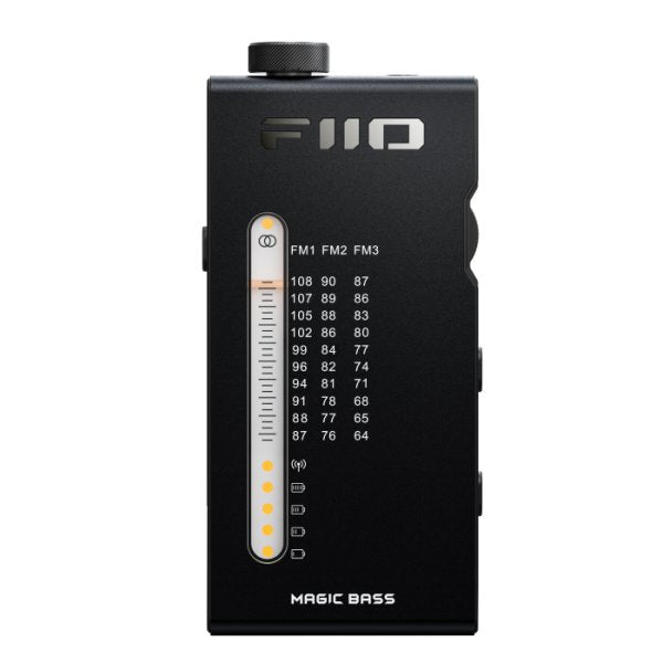 FiiO RR11 portable radio, black, front