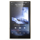 FiiO M21 music player, front with music screen