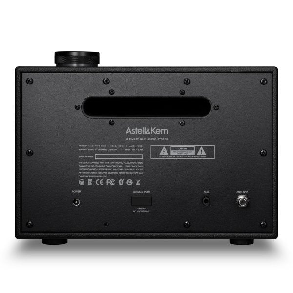 Astell&Kern ACRO BE100 Bluetooth speaker, black, rear panel