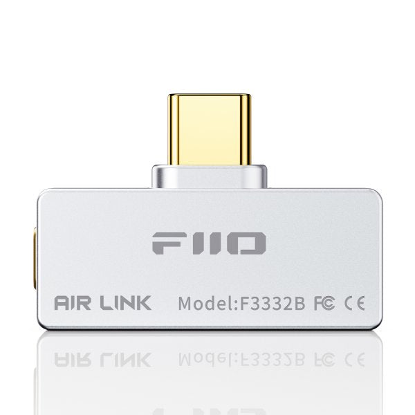 FiiO AIR LINK USB-C Bluetooth transmitter, silver, back