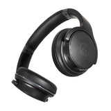 Audio-Technica ATH-S220BT wireless headphones, black, ear cup swivelled