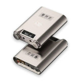 Shanling H5 portable DAC and headphone amp, titanium, two views