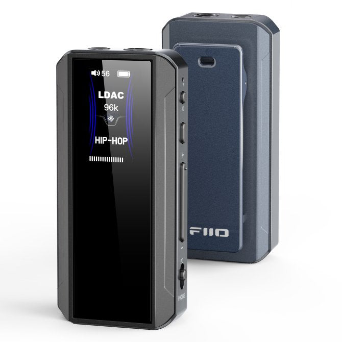 FiiO BTR13 Bluetooth headphone amp, black and blue