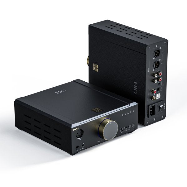 FiiO K9 Pro ESS desktop DAC and headphone amp, angled