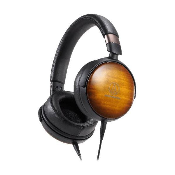 Audio-Technica ATH-WP900 wooden headphones, angled