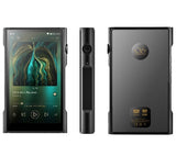 Shanling M6 Ultra music player, black, front, side and back
