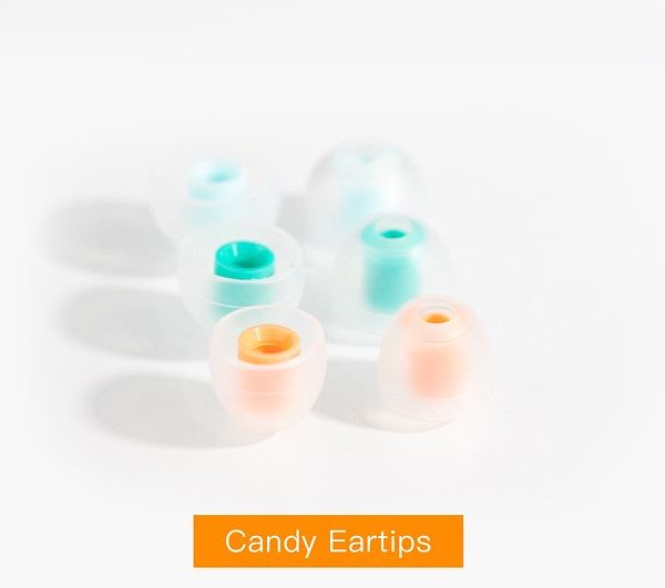 DUNU KIMA Classic in-ear monitors, Candy ear tips