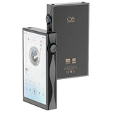 Shanling M3 Plus music player, black, front and back