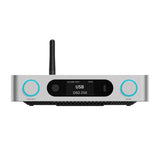 FiiO BR15 R2R Bluetooth receiver and DAC, silver, front