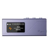 Cayin RU3 USB dongle DAC, purple, front with display