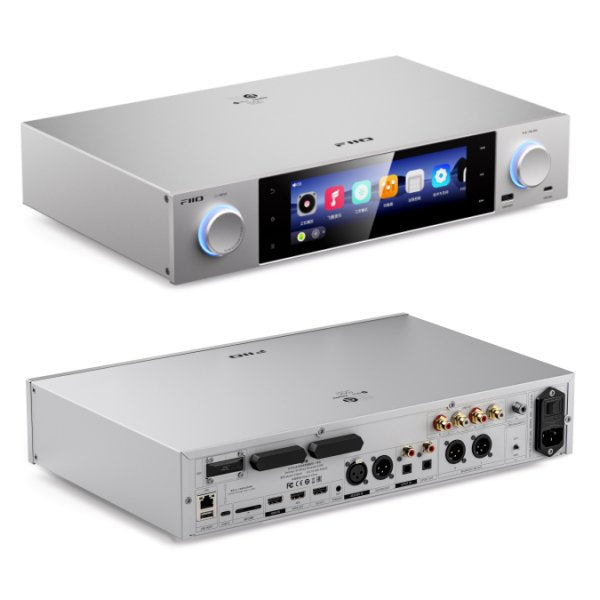 FiiO S15 streamer, silver, front and rear