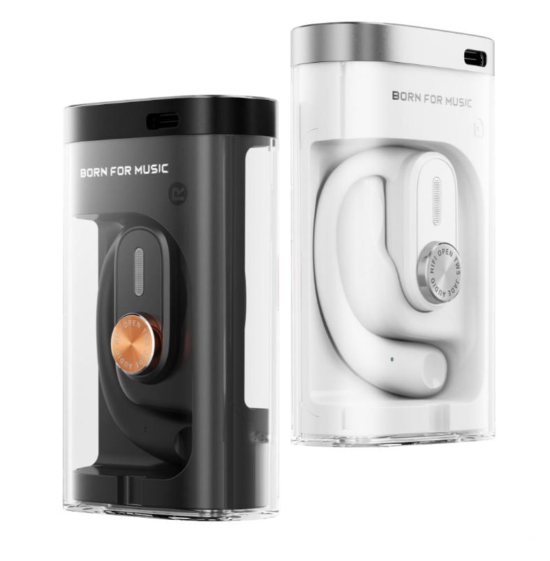 FiiO Jade Audio JW1 wireless earphones, black and white cases